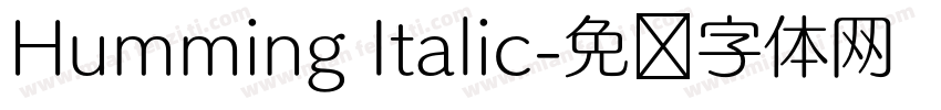 Humming Italic字体转换